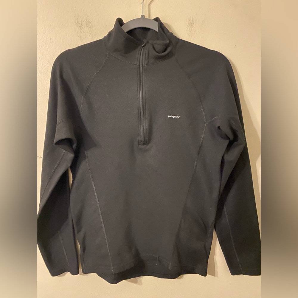 Women's Patagonia Black‎ Capilene 1/4 Zip Pullover Size Small